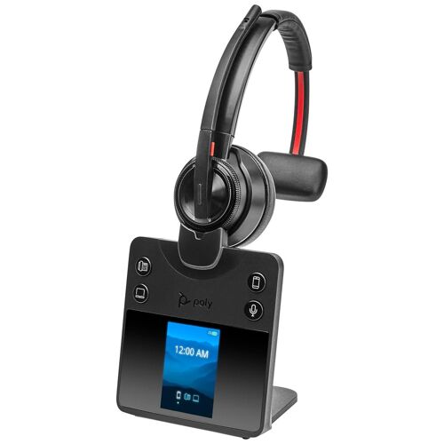 HP Poly Savi 8410 Office - Savi 8400 series - micro-casque - sur-oreille - DECT / Bluetooth - sans fil - noir - Certifié pour Microsoft Teams