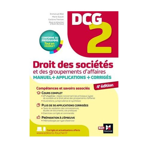 Dcg 2 - Droit Des Affaires - Manuel Et Applications 2025-2026