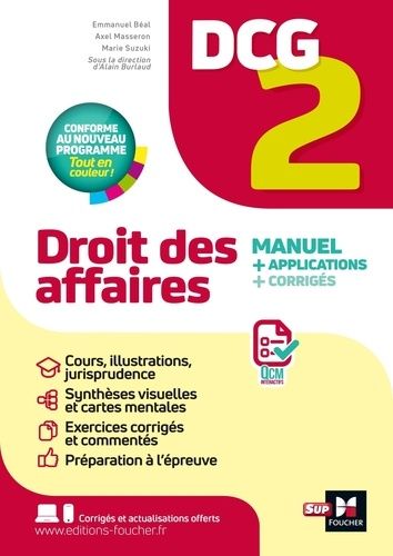 Droit Des Affaires Dcg 2 - Manuel + Applications + Corrigés