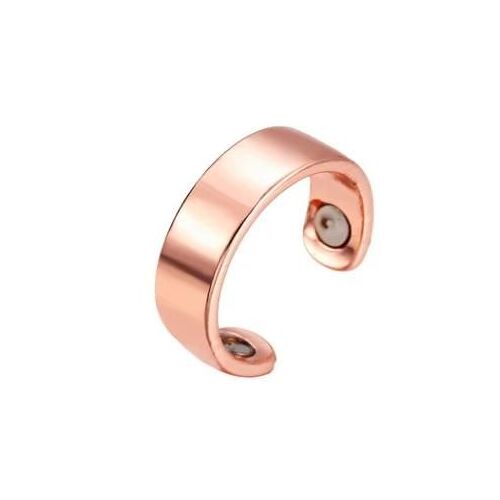 Bague De Santé Magnétique-Or Rose Brillant Bague Ouverte Bijoux Par Glossy Rose Gold
