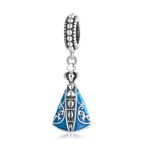 S925 Argent Sterling Vierge D'aparecida Pendentif-Diy Bracelet Collier Accessoires