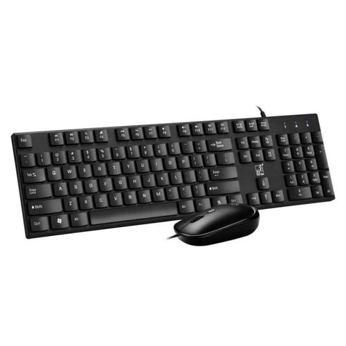 ZGB S600 Chocolate Candy Color Wired USB Keyboard Mouse Set Noir