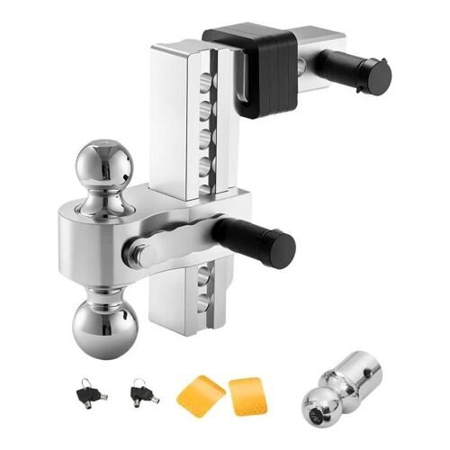 Attelage De Remorque Réglable-Vevor-Support De Boule Attelage Hauteur 203 Mm-Convient Au Récepteur 50 Mm-Charge 6800 Kg