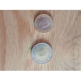 Lot De 2 Pièces De Monaco De 2016 : 1 Et 2 Euros