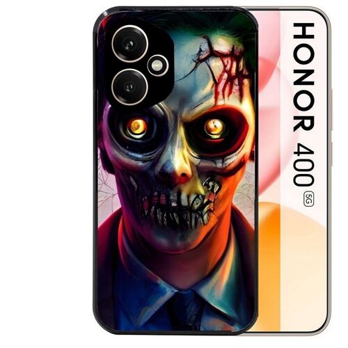 Coque Noire Pour Honor 400 5g Joker Manga Et Zombie Walking Dead