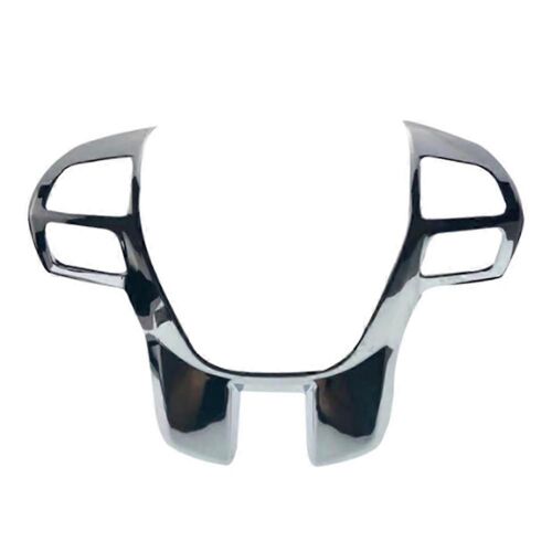 Volant De Voiture Panneau De Couverture Garniture Cadre Décorateur Autocollant Pour Everest 2015+ Accessoires, Argent Brillant