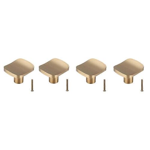 Boutons d'armoire en laiton doré poignées de commode poignées de tiroir en or pour porte de garde-robe maison fournir une décoration 4pcs