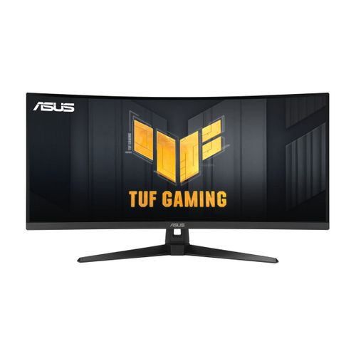 ASUS TUF Gaming VG34VQ3B - Écran LED - jeux - incurvé - 34" - 3440 x 1440 WQHD @ 180 Hz - VA - 400 cd/m² - 4000:1 - DisplayHDR 400 - 1 ms - 2xHDMI, 2xDisplayPort - haut-parleurs - noir