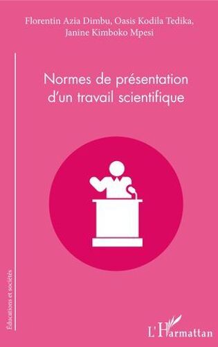 Normes De Présentation D'un Travail Scientifique