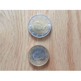 Lot De 2 Pièces De Monaco 2023 : 1 Et 2 Euros