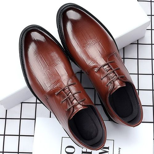 Chaussures Chaussures En Cuir Véritable Pour Hommesrobe D'affaires Bout Carréhaut De Gammeformellesconfortables Et Respirantes