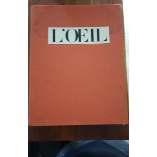 Revue L'?Il - L'art Sous Toutes Ses Formes - Volume Relié 1982  Pleine Toile