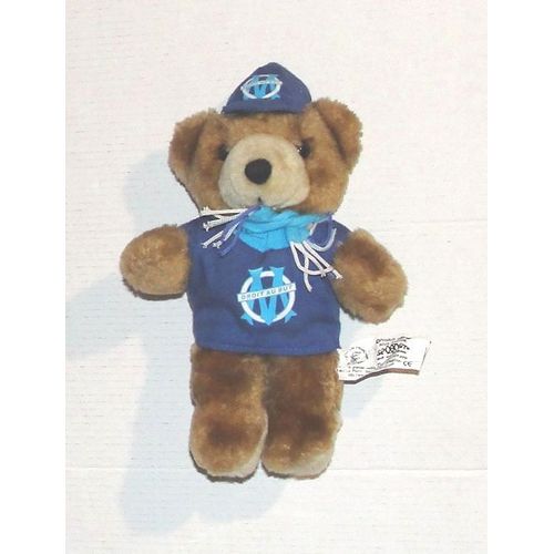 Peluche Ours Marseille Football L'om Droit Au But 17 Cm