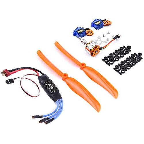 2212 1400kv Moteur Sans Balais + 30a Esc + Sg90 Servos + 8060 Hélice Pour Avion Fpv Rc Avion