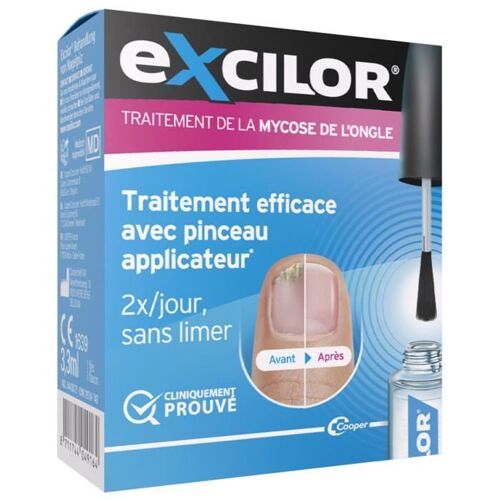Excilor Traitement Mycose De L'ongle Avec Pinceau Applicateur 3,3 Ml