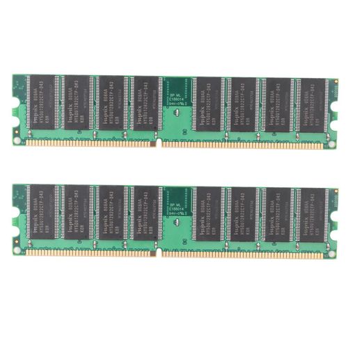 2X DDR 1 Go de MéMoire PC Ram DDR1 Desktop PC3200 400 MHz 184 Broches Module D'Ordinateur Non ECC