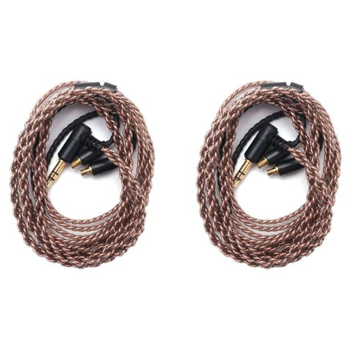 2X A2Dc Connecteur Câble en Cuivre Pur pour Casque Cks1100 E40 E50 E70 Ls200 Ls300 Ls400 Ckr90 Ckr100 Ls50 Ls70 Ecouteurs