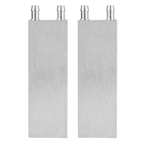 2X Refroidisseur en Aluminium Du Bloc de Refroidissement par 80X40X12Mm pour le Radiateur CPU D'Ordinateur