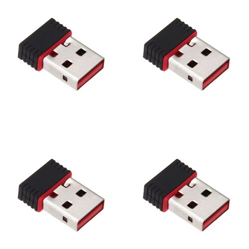 4X Mini Cle USB Wifi Adaptateur LAN 802.11 /B Carte Reseau Sans 150Mbps