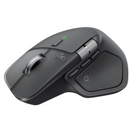 Logitech MX Master 4 - Souris - 8 boutons - sans fil - Bluetooth, 2.4 GHz - récepteur sans fil USB - graphite