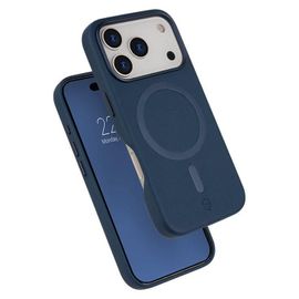 Force Case Platinium - Coque De Protection Pour Téléphone Portable - 2 M, Garantie À Vie - Compatibilité Avec Magsafe - Silicone Liquide - Bleu Marine - Pour Apple Iphone 17 Pro Max