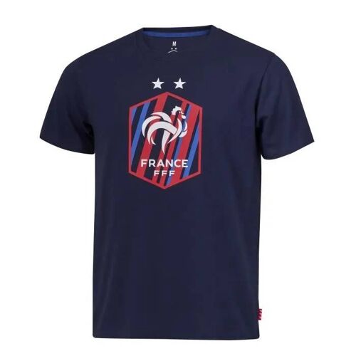 Xxl - T-Shirt - Fff - Collection Officielle - Bleu - Manches Courtes - Respirant