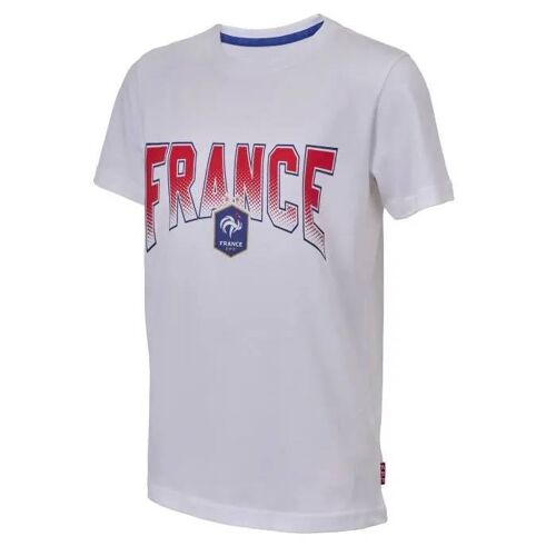 12 Ans - T-Shirt Enfant - Fff - Collection Officielle - Blanc - Manches Courtes - Respirant