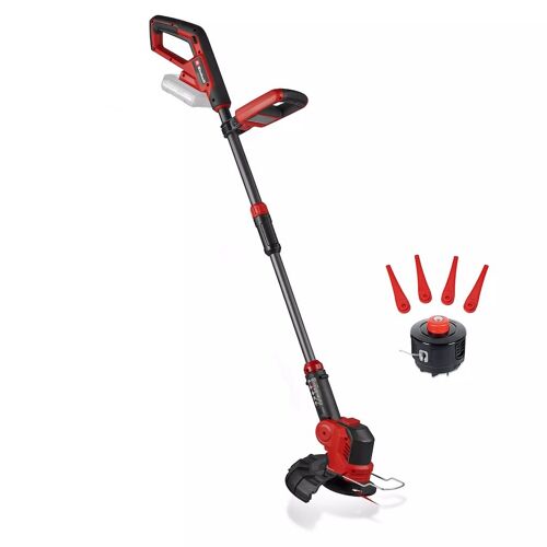 Coupe-bordures sans fil ? Largeur 25 cm ? Manche télescopique ? Bloc moteur pivotant ? Fonction Edging ? 18 V ? Lames et fil inclus