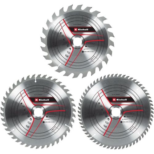 Jeu de lames de scie circulaire carbure ? Ø254 x 30 x 3,2 mm ? 24, 42, 60 dents