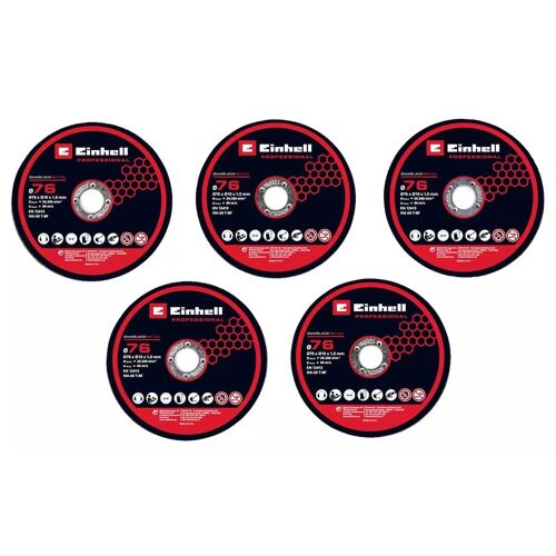 Kit de 5 disques de coupe fins ? 76 mm ? Métal ? Alésage 10 mm