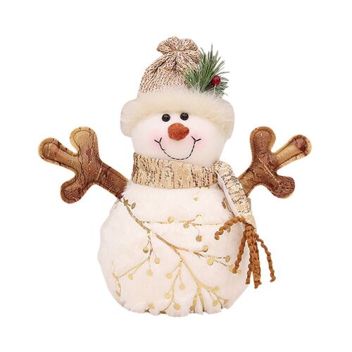 Chapeau De Décoration De Noël, Poupées De Bonhomme De Neige, Ornements D'arbre De Noël, Tissu Imprimé Pour Centre Commercial, Fenêtre D'hôtel