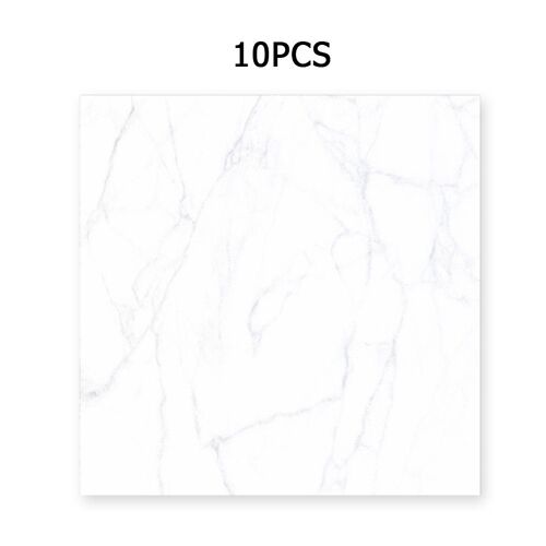 Carrelage mural en marbre auto-adhésif épais, 10 pièces, 30x30cm, papier peint au sol, pour salle de bain, chambre à coucher, décoration de maison, DIY bricolage