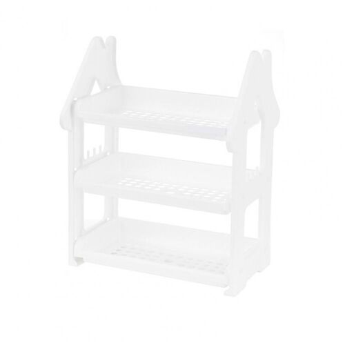 Étagère porte-épices T1, poignées amovibles, creux, grande capacité, organisation, 3 couches pour chambre à coucher