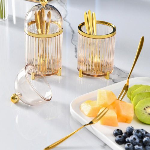 Fourchette À Fruits En Acier Inoxydable, Fourchette À Gâteau De Longue Durée, Robuste, Utile, Confortable À Saisir, Fourchette À Dessert Avec Pot