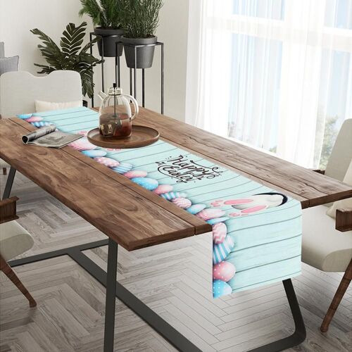 Chemin De Table En Coton, Drapeau De Pâques, Sensation Confortable, Lapin, Joyeux Pâques, ?uf, Décoration De La Maison