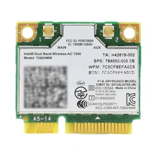 Carte sans fil double bande pour Intel 7260 7260HMW ac Mini PCI-E 2.4G/5Ghz Wlan Wifi Bluetooth 4.0 802.11ac/a/b/g/n, livraison directe