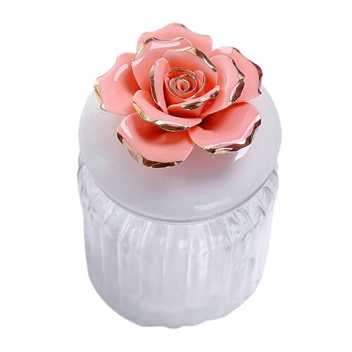 Réservoir De Stockage De 240ml, Pot En Céramique Transparente Et Verre, Couvercle Délicat, Polyvalent, Fournitures De Cuisine Hermétiques