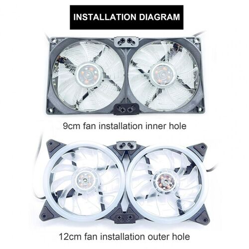 Support de connexion de ventilateur, 8cm, 9cm, 12cm, 14cm, refroidissement du ventilateur, châssis bricolage, fixation du ventilateur