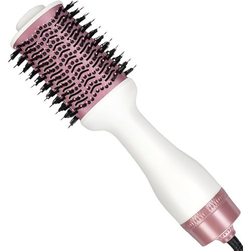 Brosse Soufflante 2-En-1 | Brosse Seche Cheveux 1200w Avec Ions Négatifs | Brosses Electriques Soufflantes Professionnelle Pour Tous Types De Cheveux