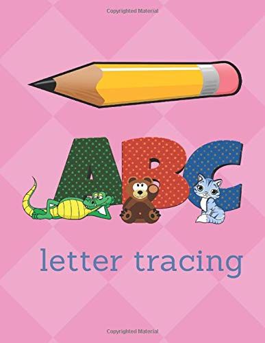 Letter Tracing: Abc Workbook With Coloring Drawings For Toddlers And Kids ,Trace Alphabet Practice Activity Book For Ages 3- 5 (54 Pages ) ( 8.5x11 ) Inches In Size