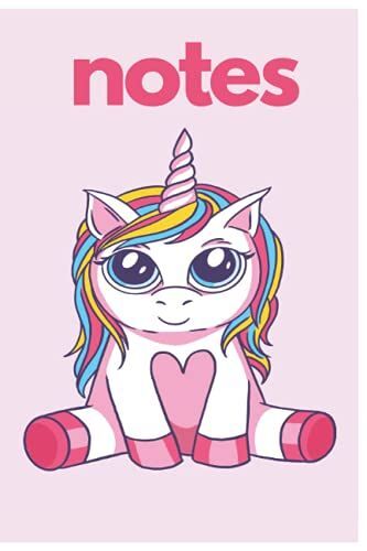 Notes: Notizbuch: Einhorn Notizheft Din A5 Liniert || 120 Seiten || Notizbuch | Kladde | Schreibheft | Schulheft | Tagebuch | Journal | Einhorn Geschenk Für Die Schule | Süßes Einhorn | Unicorn