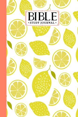 Bible Study Journal: Lemon Cover Bible Study Journal, A Christian Notebook And Workbook | 120 Pages, Size 6" X 9" Design By Friedemann Herold