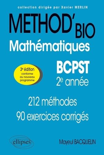 Mathématiques Bcpst 2e Année - 212 Méthodes Et 90 Exercices Corrigés