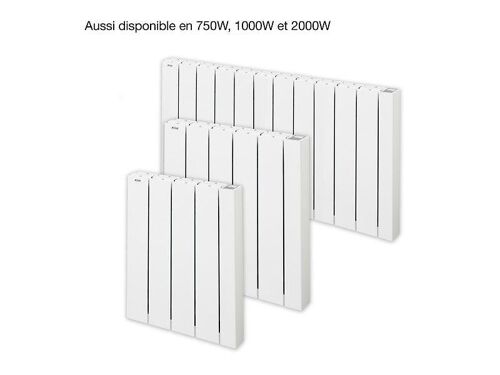 Radiateur électrique connecté à inertie fluide 1500 W Alcantara