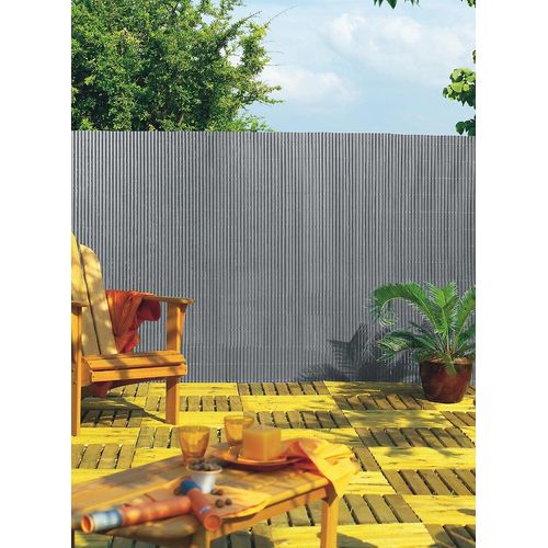 Canisse Pvc ""Plasticane Single Face"" 85 % Occultant Grise - 1 X 3 M