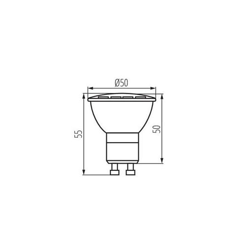Spot Led Gu10 9w Par16 ?Quivalent ? 66w - Blanc Naturel 4000k