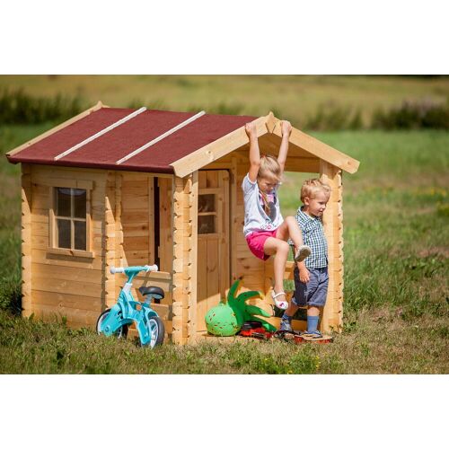 Maison En Bois Pour Enfants - Maison De Jeux Pour L'extérieur 175x130xh145cm/1.1m2 - Maison Jardin Enfant Exterieur Bois - Maison D'été Extérieure Timbela M501a