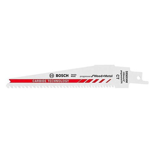 Carte de 1 lame de scie sabre BOSCH pour bois et métal 150 MM S 956 XHM - 2608653099