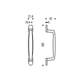 Poignée à patte réf 009730