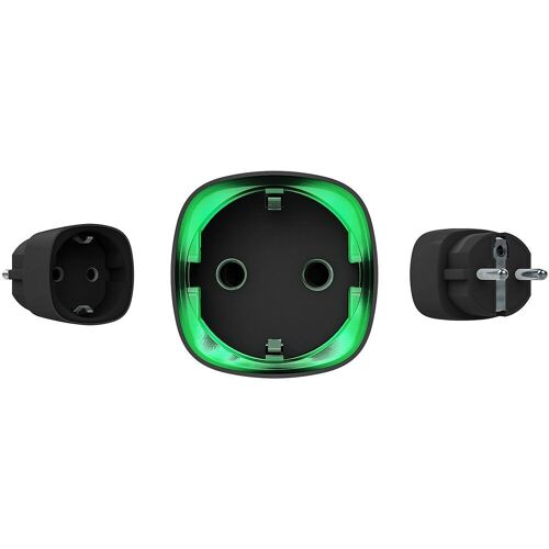 Accessoire pour alarme Ajax Systems Prise intelligente sans fil noire avec m